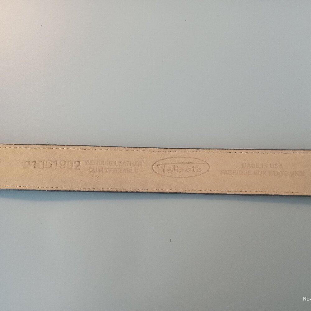 Leather Two Tone Heart Buckle Vintage Ladies Belt - Picture 3 of 5